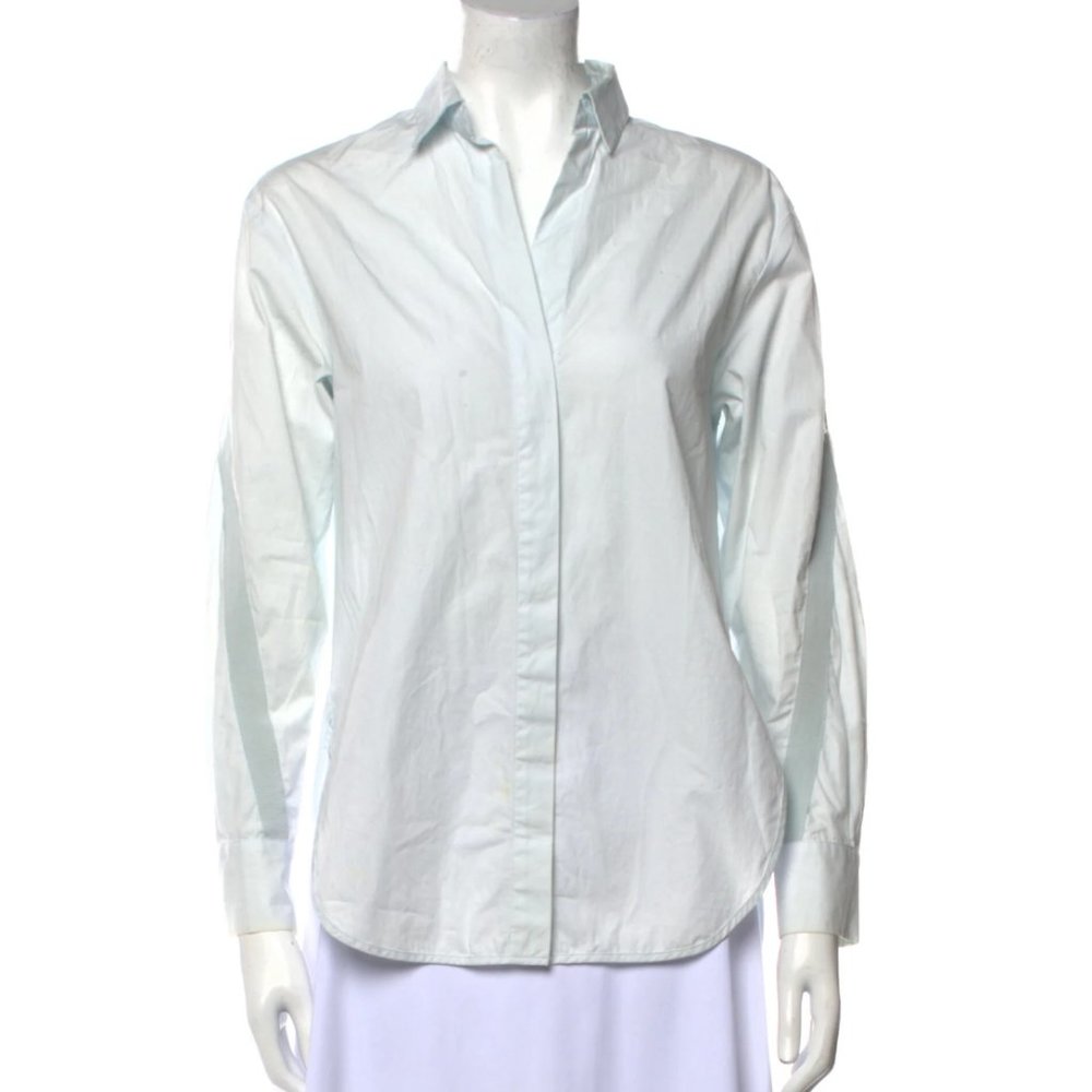 Maje Long Sleeve Button-Up Top shirt